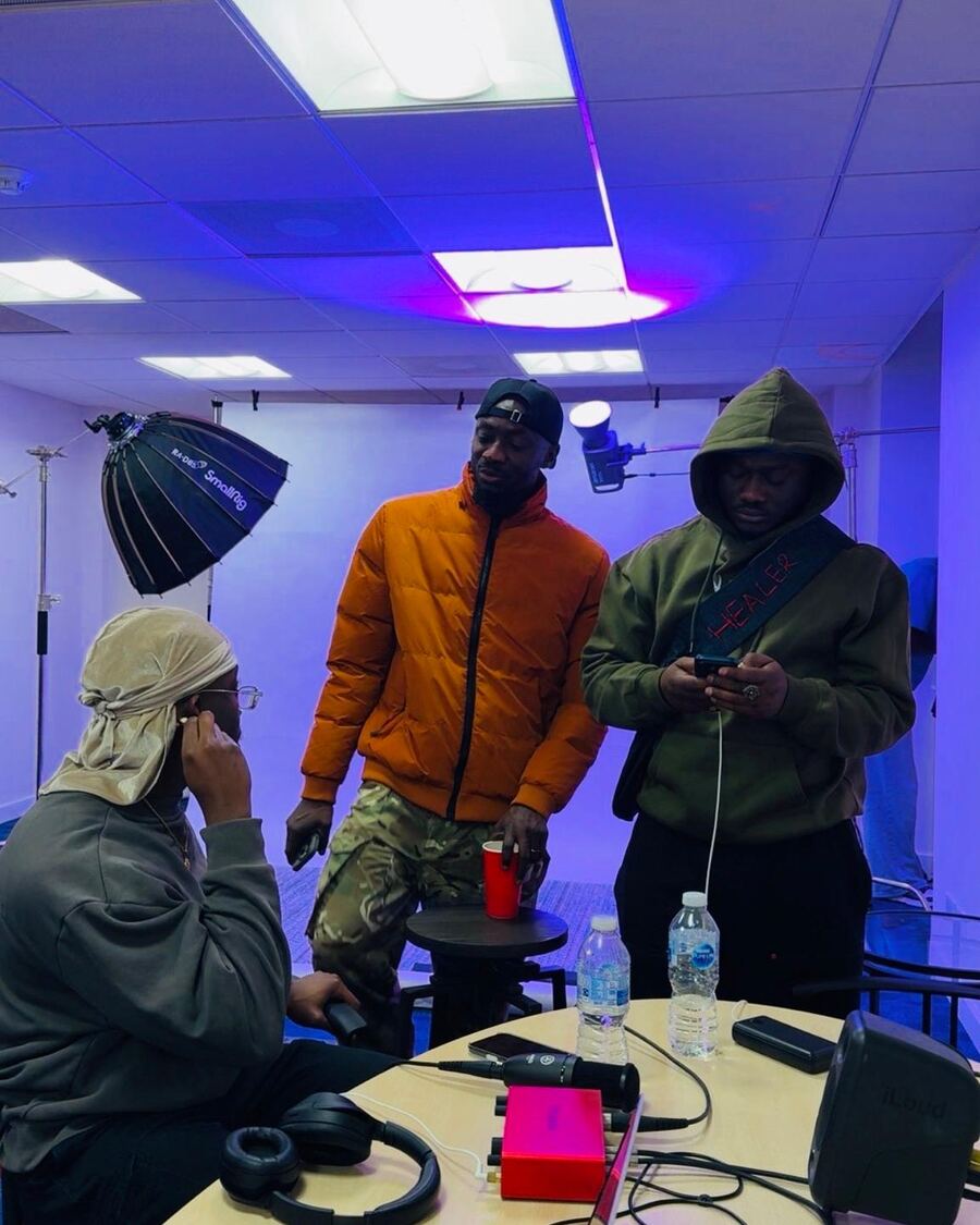 Recording session in progress